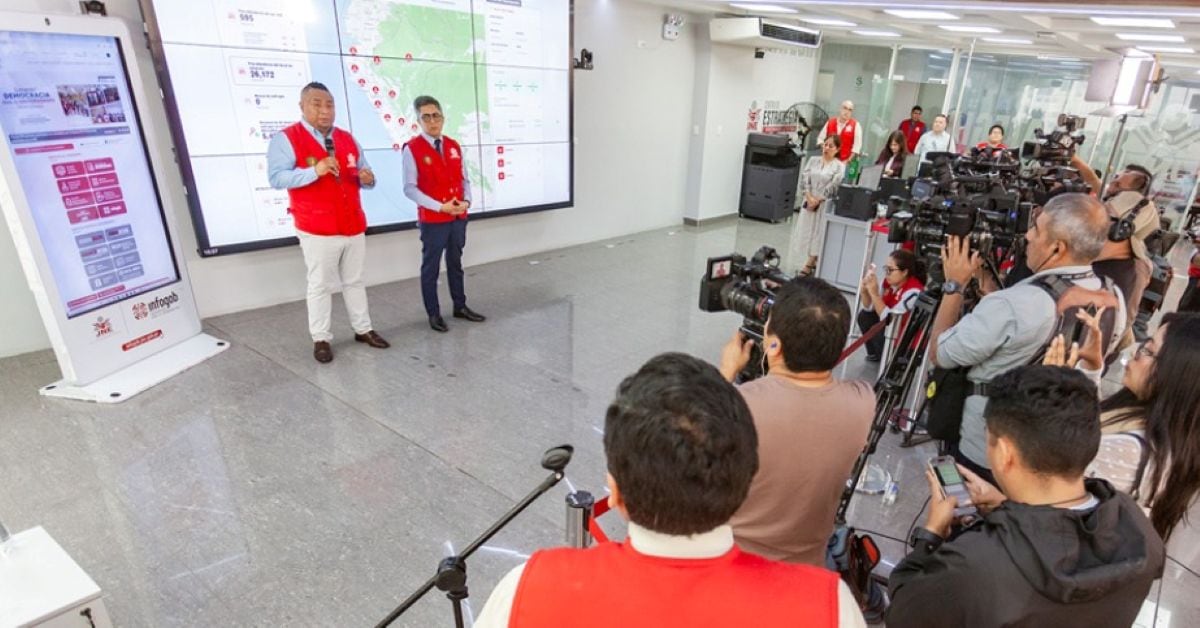 El sistema contará con un mapa interactivo para visualizar información sobre fiscalizadores, mesas de sufragio y otros datos de la jornada electoral. Foto: JNE.