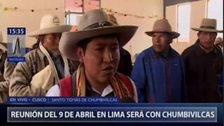 Las Bambas: Ejecutivo y dirigentes de comunidades acuerdan seguir el diálogo el 9 de abril en Lima