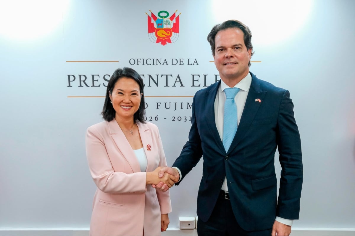 Keiko Fujimori se reunió con embajador de EE.UU. para abordar comercio, inversión y seguridad. (Foto: @ope_peru)