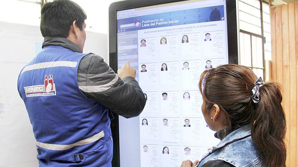 Así aparecerán tus datos en el padrón electoral para las Elecciones 2026 | Foto: Gobierno del Perú