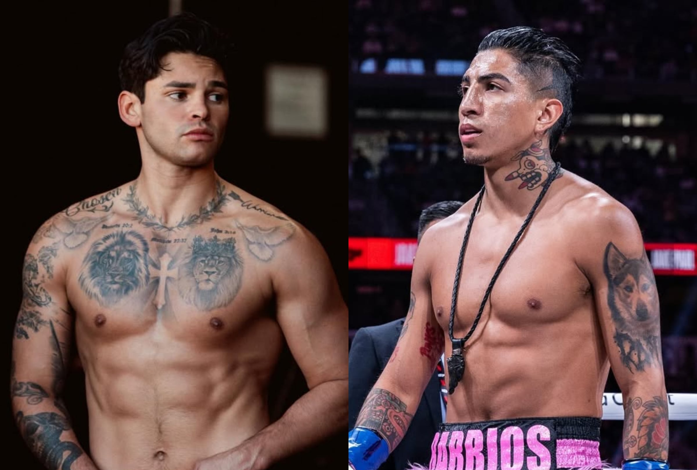 El combate por el título CMB del peso wélter entre Ryan García y Mario Barrios se podrá ver a través de DAZN (Crédito: Composición Gestión / Instagram de Ryan García y de Mario Barrios)