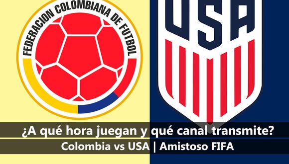 Conoce la hora de inicio del duelo entre Estados Unidos vs Colombia en vivo. Sigue la transmisión en directo del amistoso FIFA. | Foto: Composición Mix