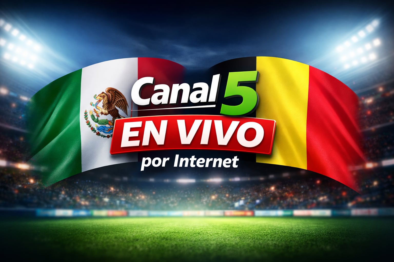Revisa cómo ver Canal 5 EN VIVO y no te pierdas el México vs. Bélgica de hoy 31 de marzo 2026 (Imagen hecha por Gestión con apoyo de la IA Gemini)
