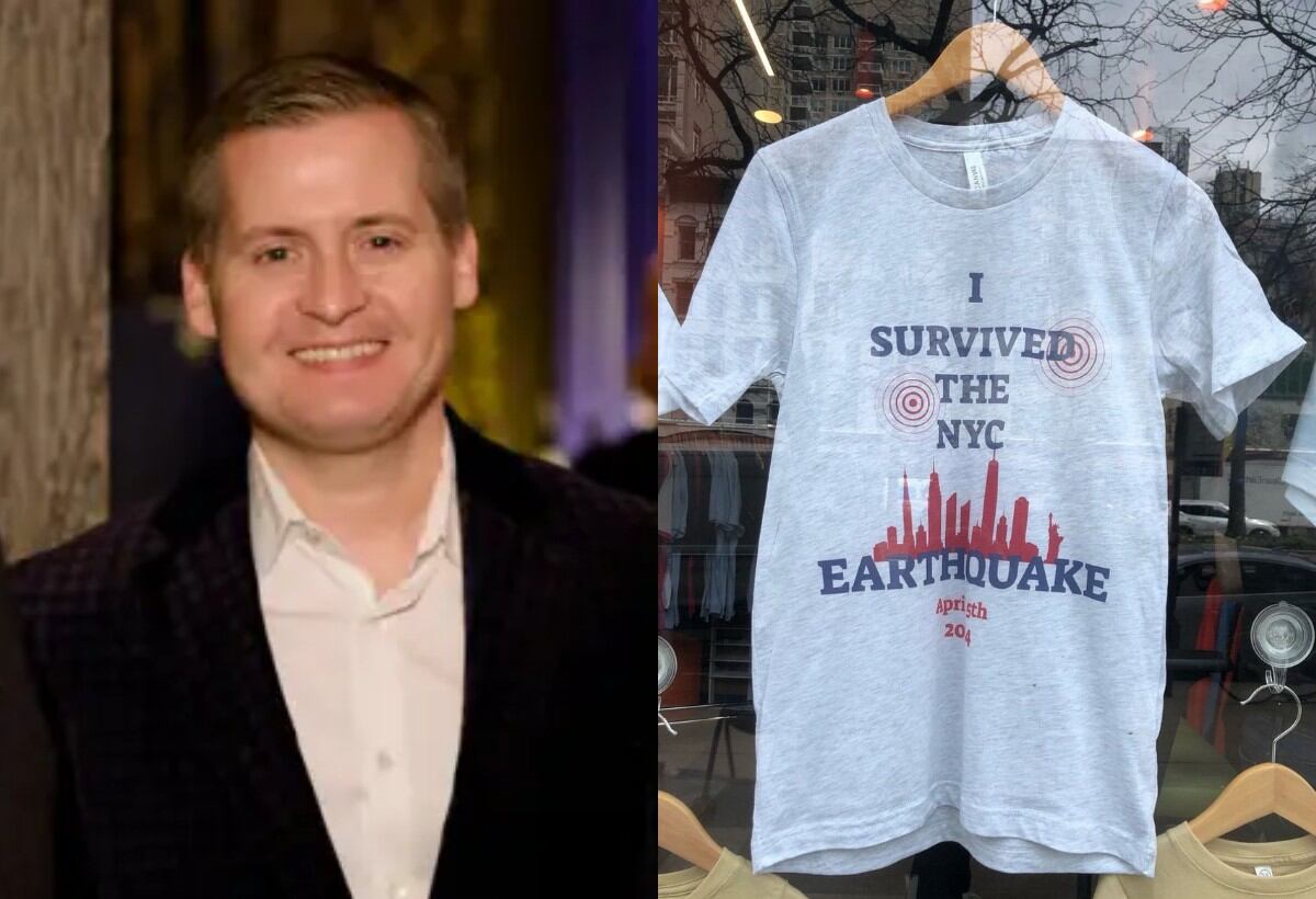 VIRAL | Una tienda viral vendió US$9,800 en camisetas del terremoto de Nueva York en 21 horas; está dirigida por un exbanquero de JPMorgan Chase que renunció por agotamiento. (CNBC Make It | X @KrangTNelson)