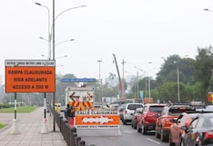 Gran tráfico vehicular se registra en el primer día de cierre del ingreso a la Vía Expresa