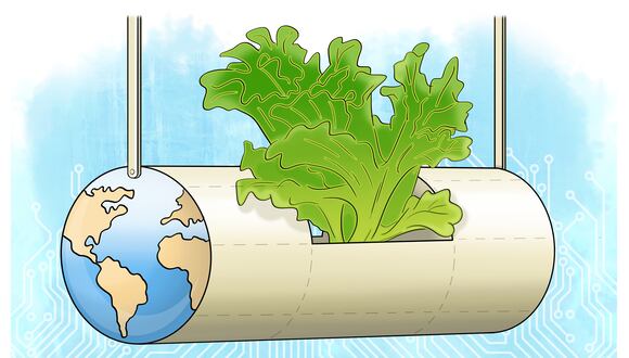 "Tanto la agricultura vertical como la desalinización del agua de mar requieren de altas cantidades de energía". (Ilustración: Lavida)