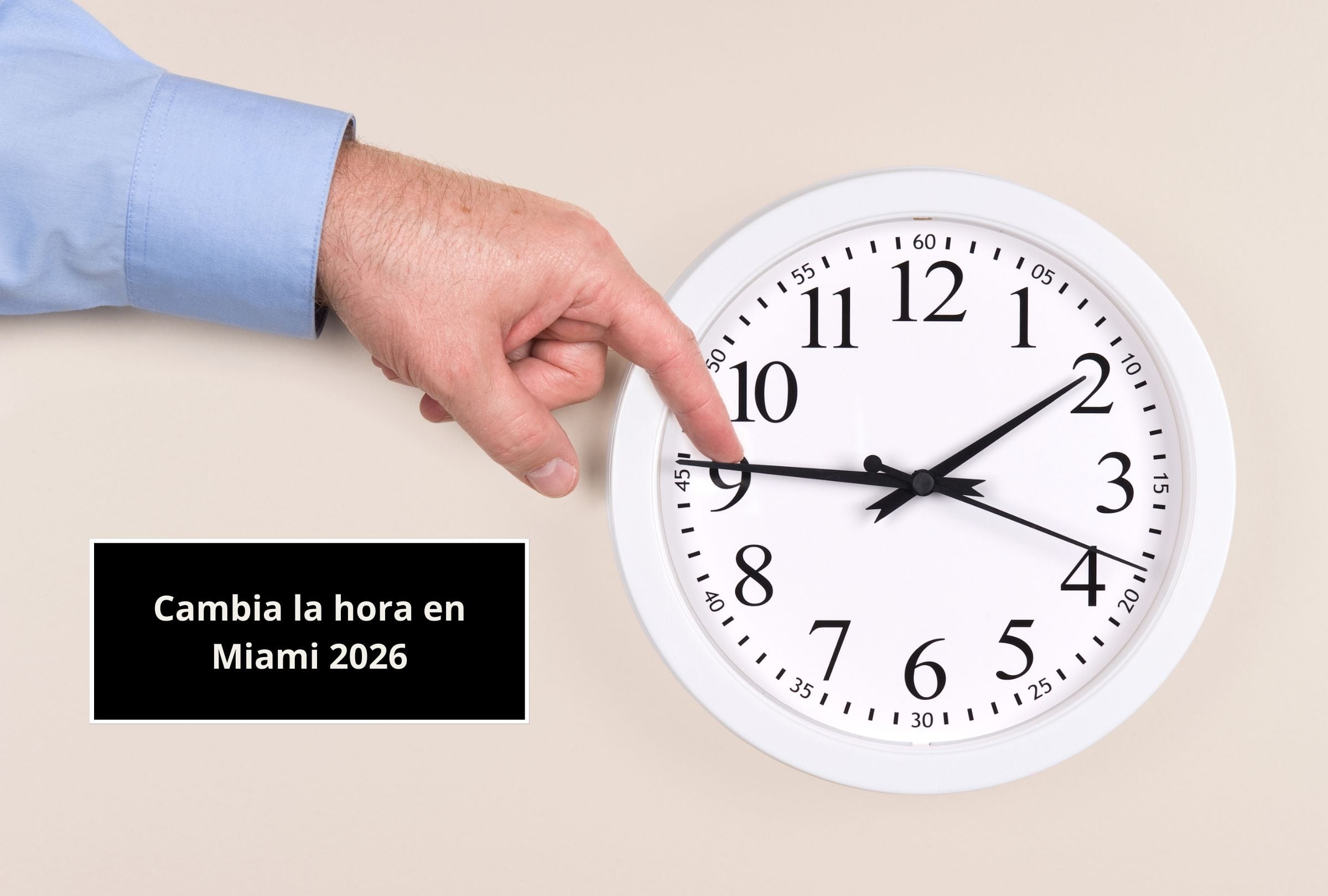 Lee esta nota para que recibas la más completa información sobre el cambio de hora en Miami 2026. (Foto: Composición Mag)