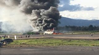 Fiscalía indaga las causas de incendio en avión de Peruvian Airlines