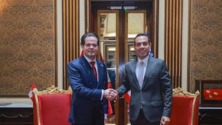 José Jerí recibe las cartas credenciales del nuevo embajador de Estados Unidos en el Perú