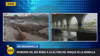 Aguas del Río Rímac se desbordan en el Centro de Lima