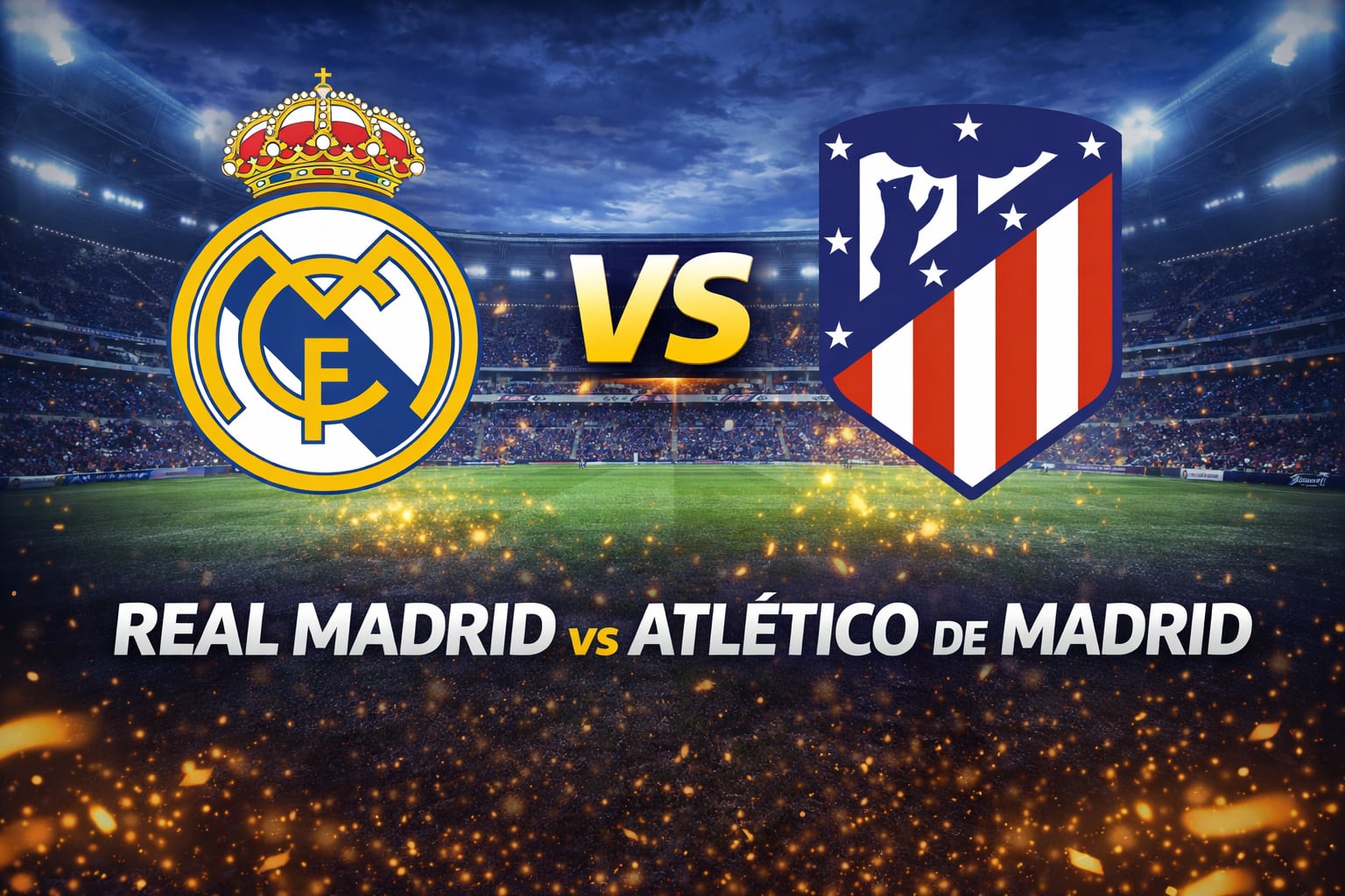 Real Madrid y Atlético Madrid se enfrentan este domingo 22 de marzo en el Estadio Santiago Bernabéu (Imagen hecha por Gestión con apoyo de la IA Gemini)