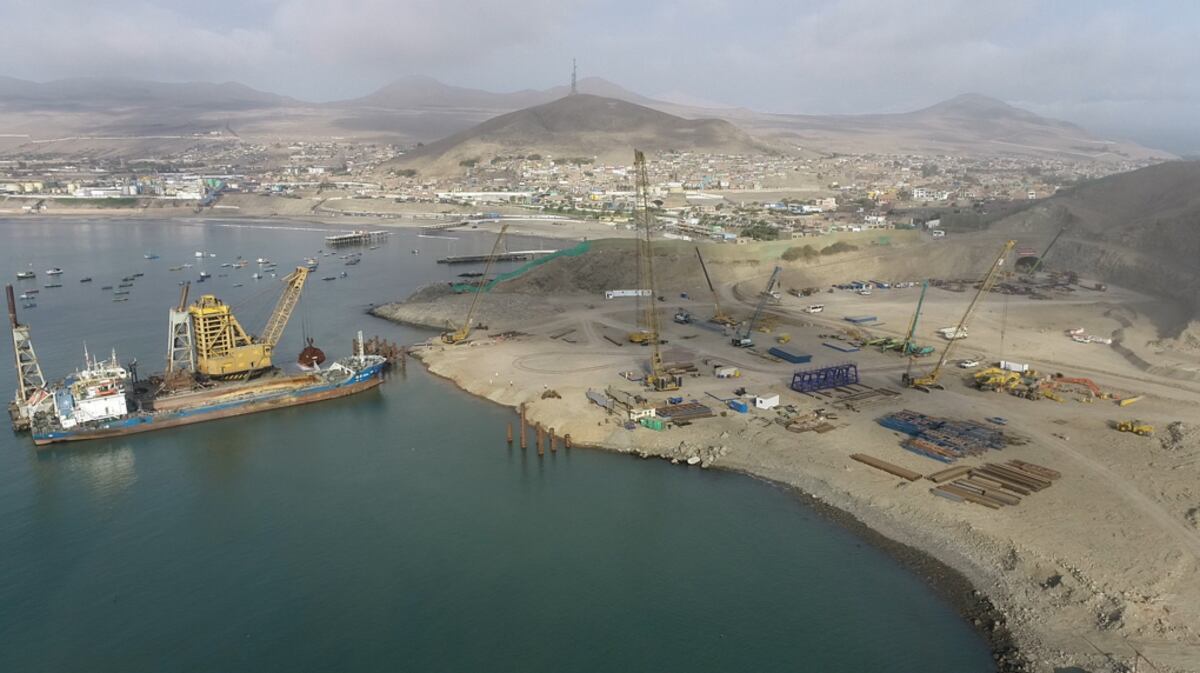 El proyecto de escisión de negocio portuario de Volcan es cuestionado por accionista Glencore. (Foto: Cosco Shipping)