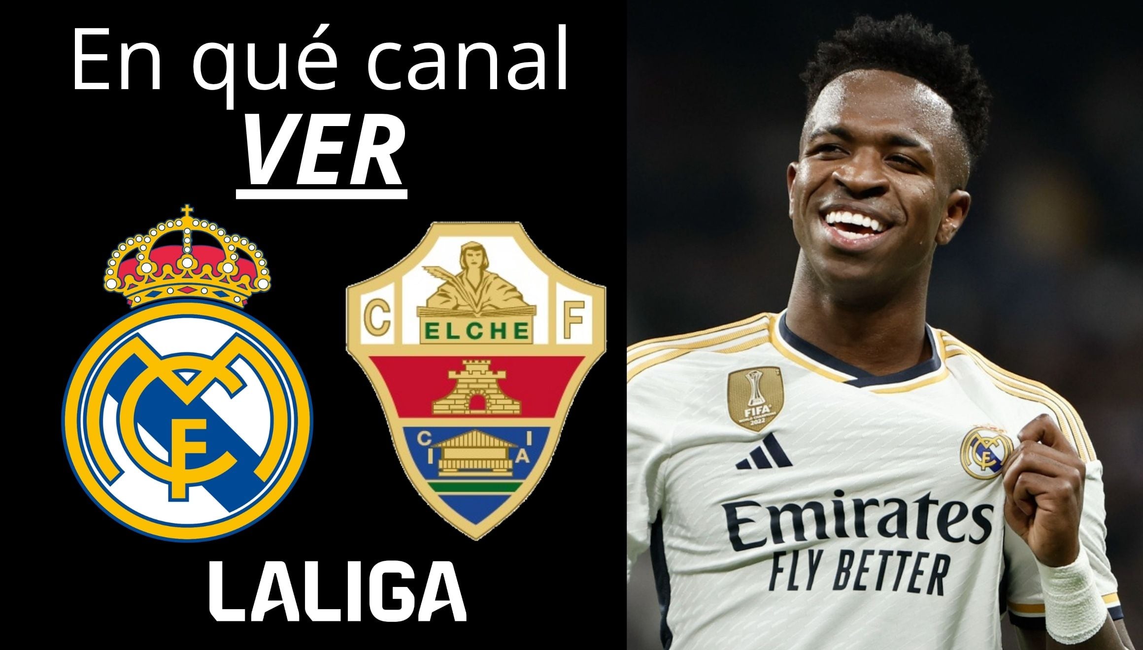 Conoce qué canales de TV transmiten por señal abierta, cable y streaming online el partido Real Madrid vs. Elche CF EN DIRECTO este martes 15 de septiembre por la jornada 6 de LaLiga. (Foto: Composición Mag)