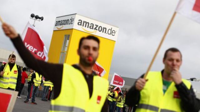 Trabajadores de Amazon en Alemania encaran tercer día completo de huelga