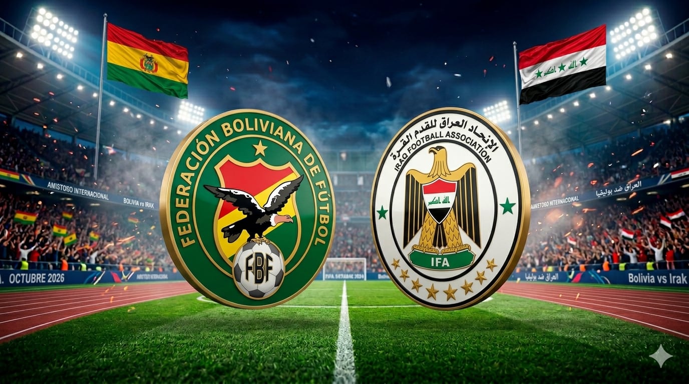 Bolivia e Irak se miden hoy 31 de marzo por el repechaje al Mundial 2026 (Imagen hecha por Gestión con apoyo de la IA Gemini)