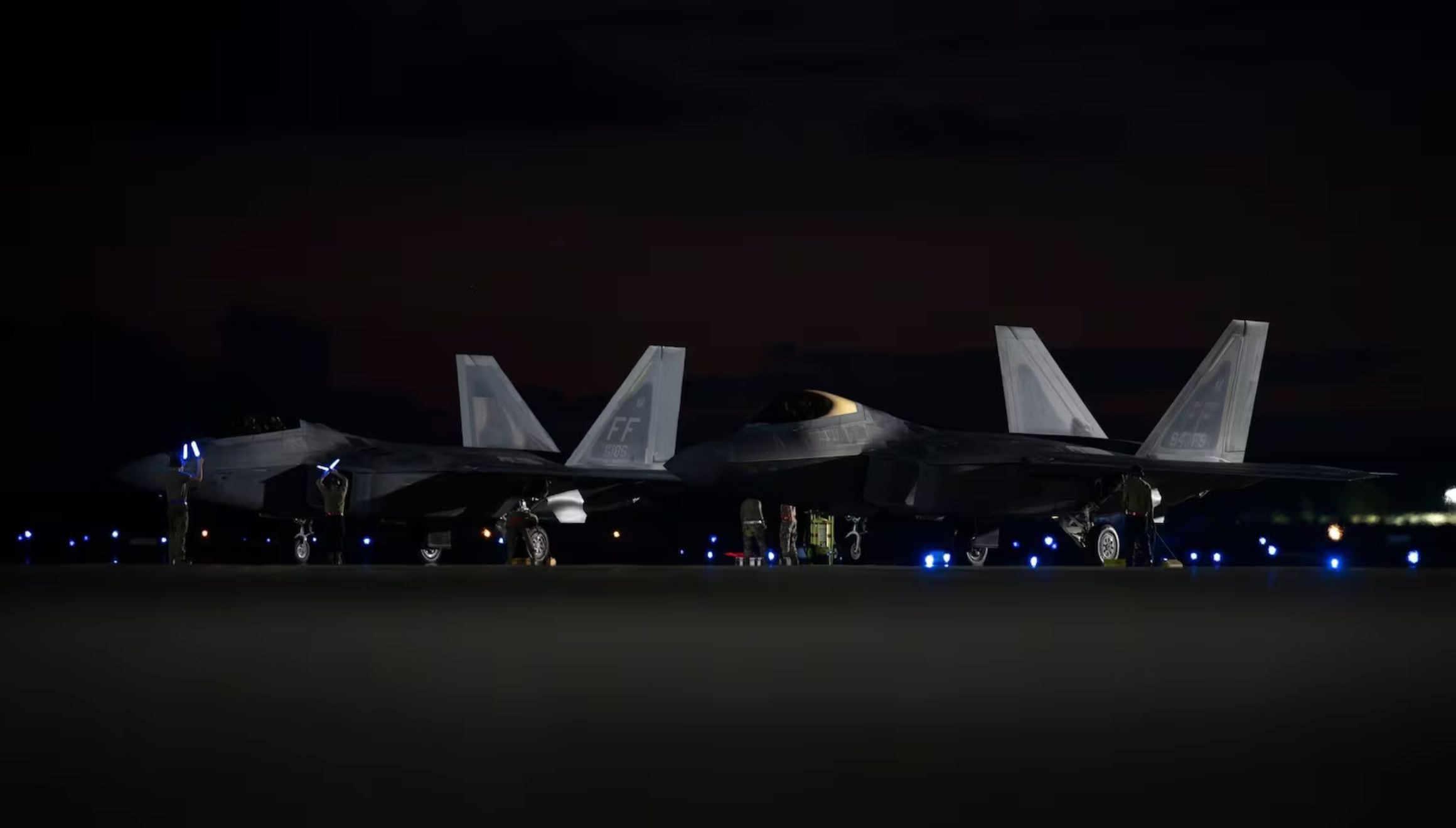 F-22 Raptor de la Fuerza Aérea de los EE.UU. desplegados en Puerto Rico. Créditos: Departamento de Defensa de EE.UU.