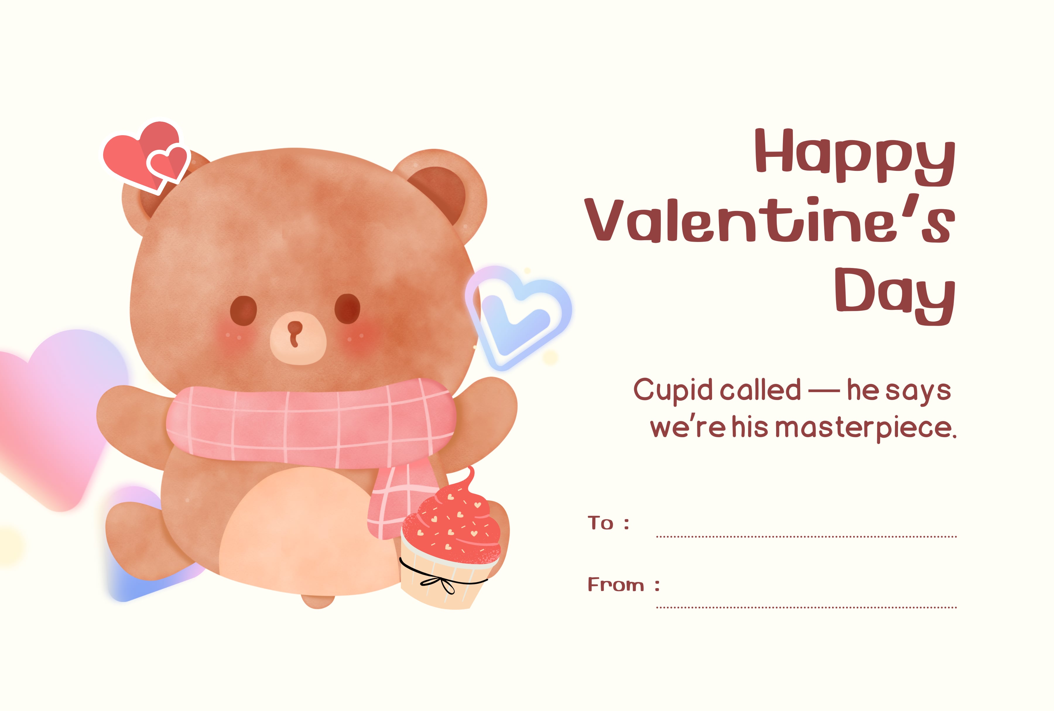 Cupid called - he says we're his masterpiece. | Photo by canva.com / Depor