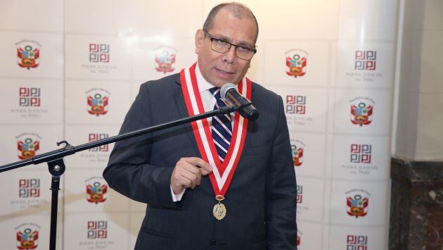 El presidente del Poder Judicial, Javier Arévalo, advierte que las organizaciones criminales ya están comenzando a atentar contra la estructura del Estado. (Difusión)