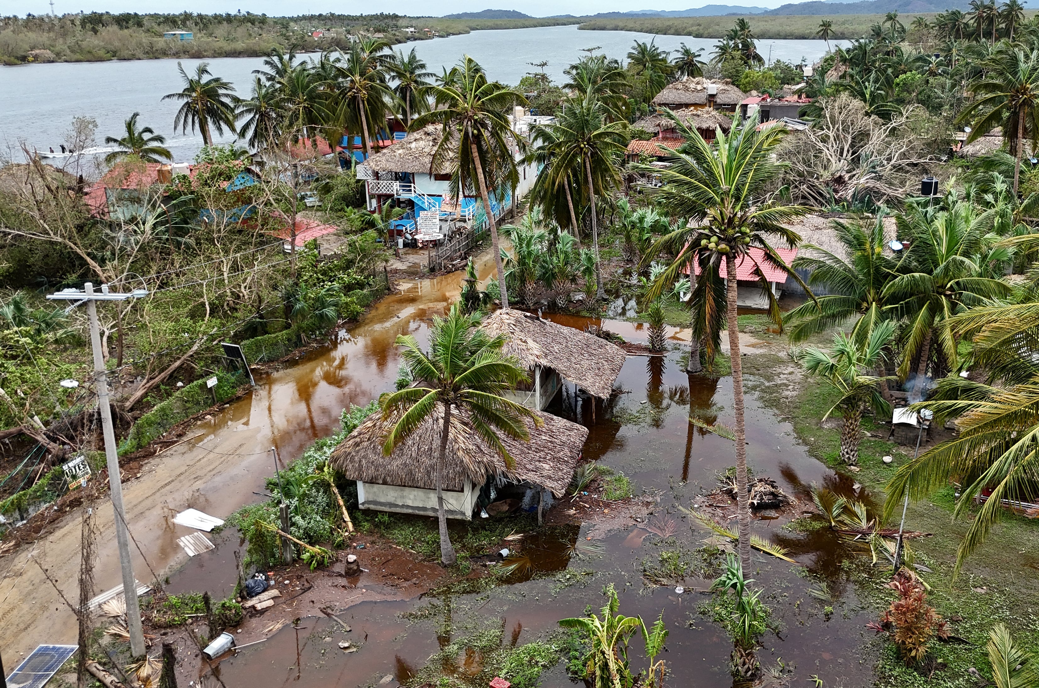 Huracán en México. (Foto: AFP)