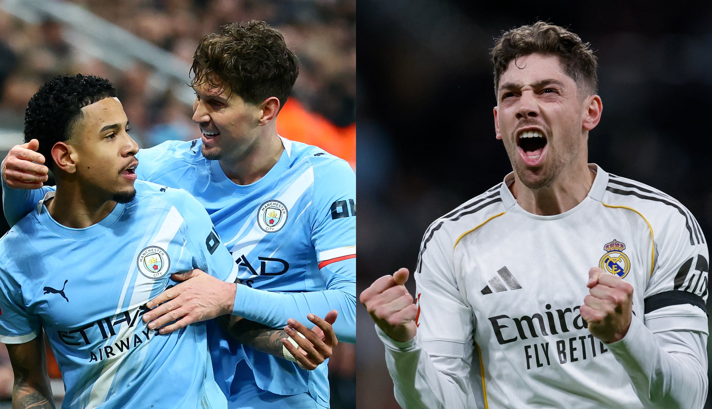Conoce los canales que transmiten Real Madrid vs. Man. City por la vuelta de octavos de final de la UEFA Champions League 2026 desde México, España y Estados Unidos. (Fotos: AFP / Composición Gestión Mix)