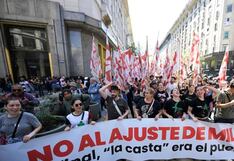 Gobierno argentino minimiza impacto de las protestas contra plan de ajuste de Milei