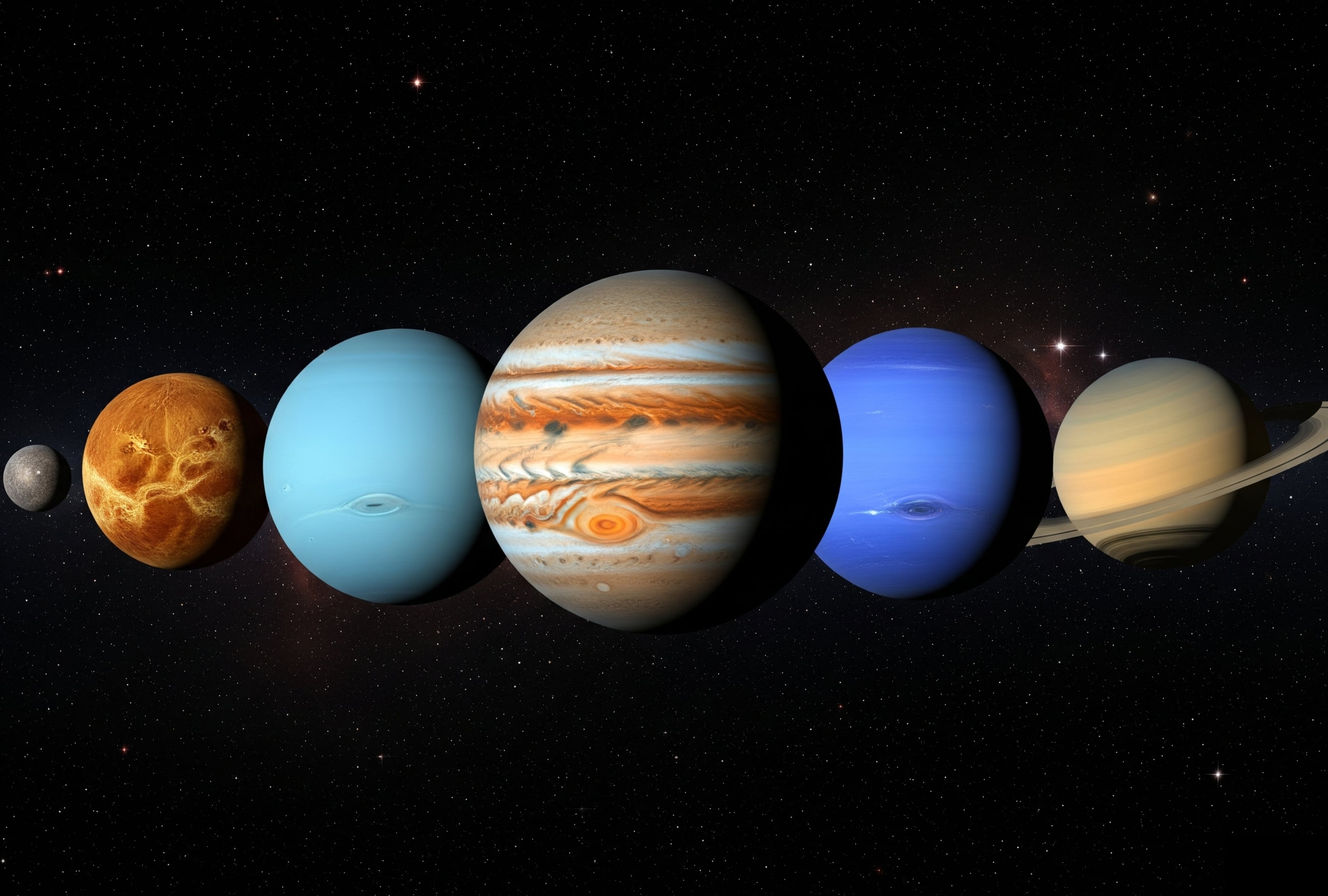 Déjate maravillar por la belleza del universo. En agosto, el cielo de Florida se convertirá en un espectáculo celestial con la alineación de seis planetas. | Crédito: Imagen referencial generada con Gemini AI