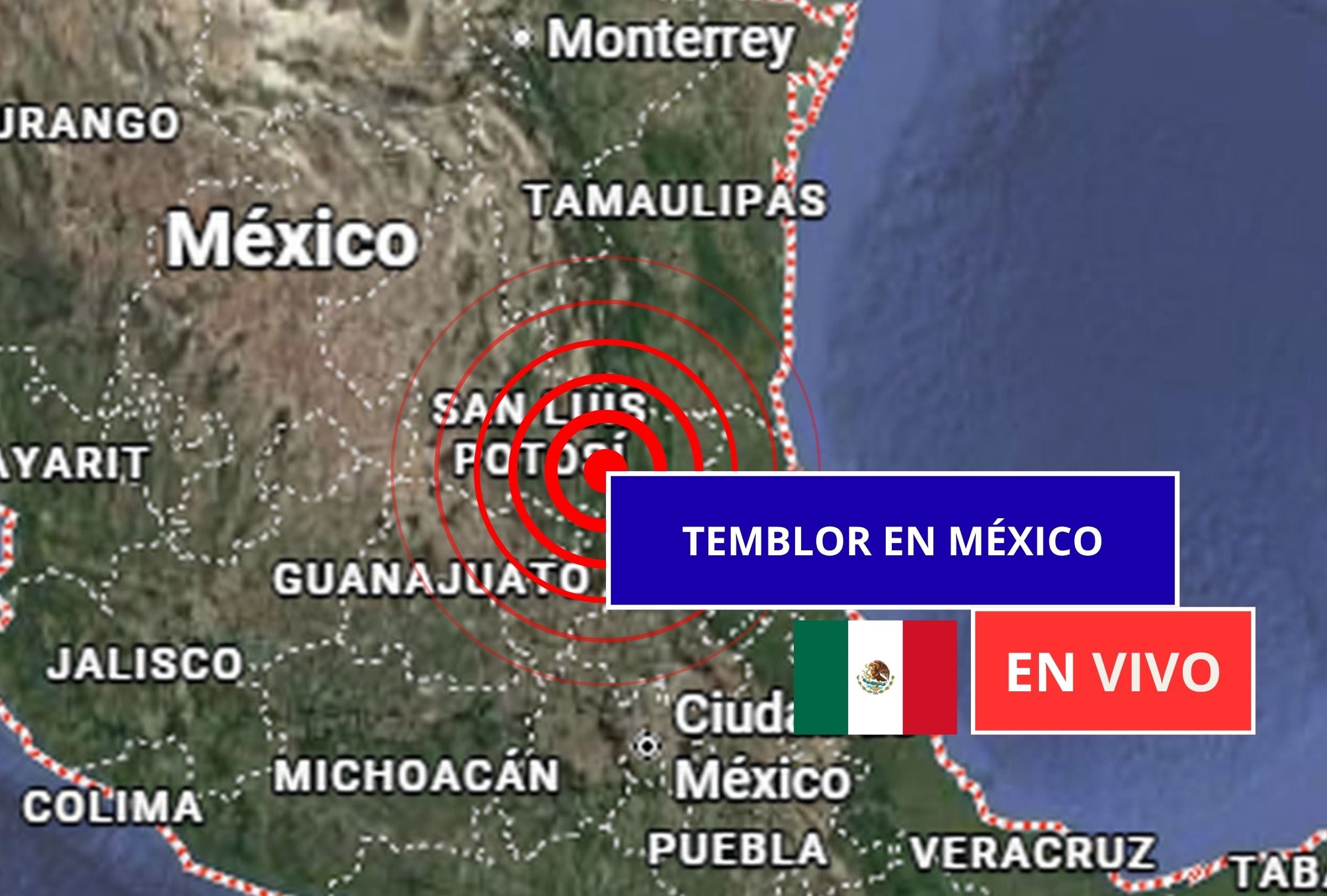 Sigue el reporte oficial del Servicio Sismológico Nacional (SSN) sobre los últimos temblores registrados en México hoy, lunes 21 de septiembre de 2026. (Imagen creada con foto de Google Maps para Gestión Mix)