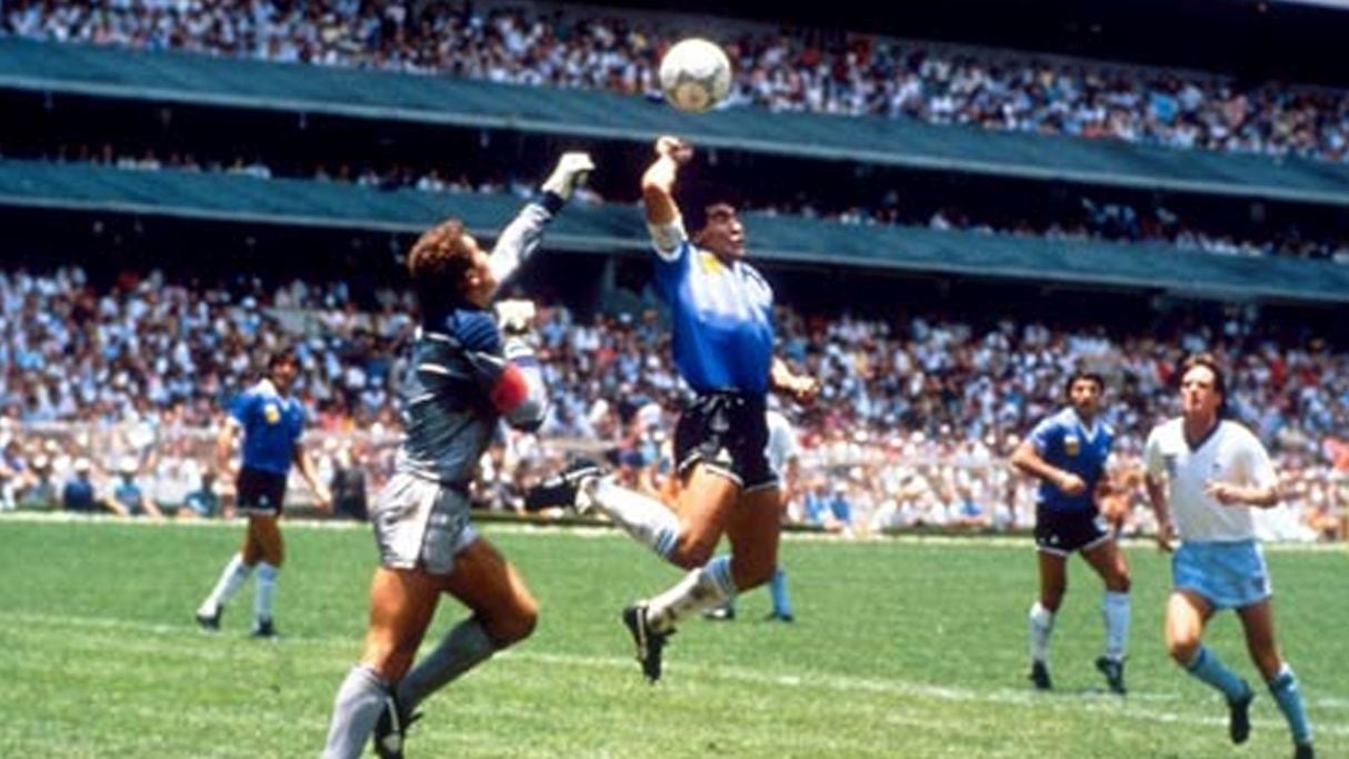 Argentina vs. Inglaterra en el Mundial de 1986. (Getty)
