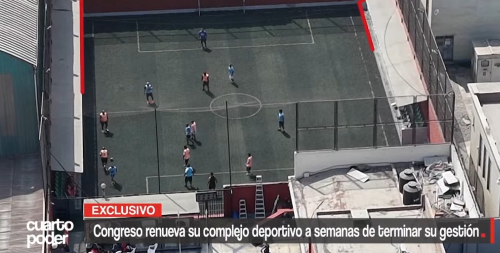 Congreso impulsa renovación de su complejo deportivo a poco de terminar su gestión. Foto: Cuarto Poder/América TV