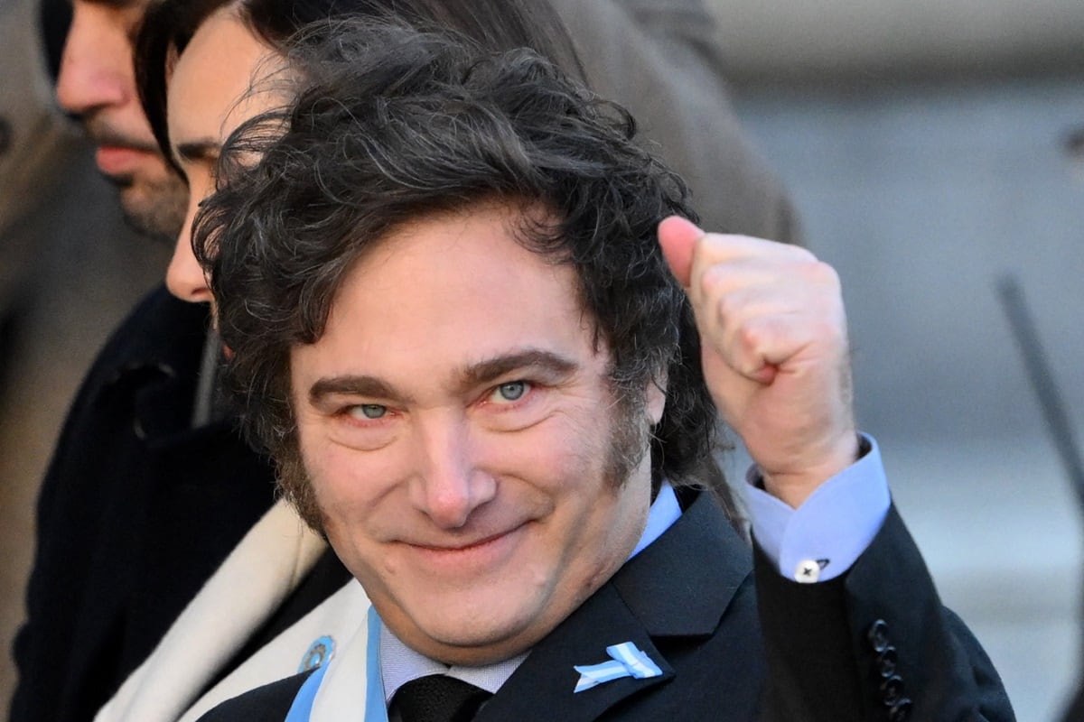 El presidente de Argentina, Javier Milei. (Foto de Luis ROBAYO / AFP)