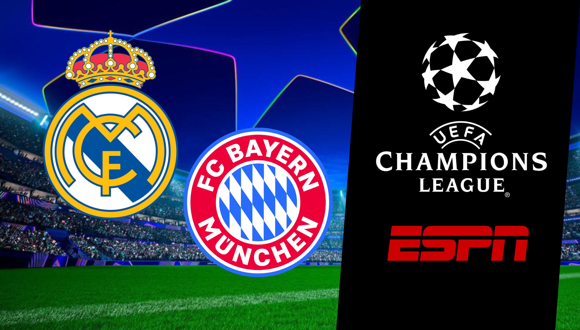 Sintoniza ESPN EN VIVO para ver el Real Madrid vs. Bayern Múnich en directo. Disfruta de la Champions League por Disney Plus Online y Fútbol TV. ¡La emoción del fútbol europeo llega a tu pantalla este 7 de abril! | Crédito: uefa.com / Composición Gestión Mix