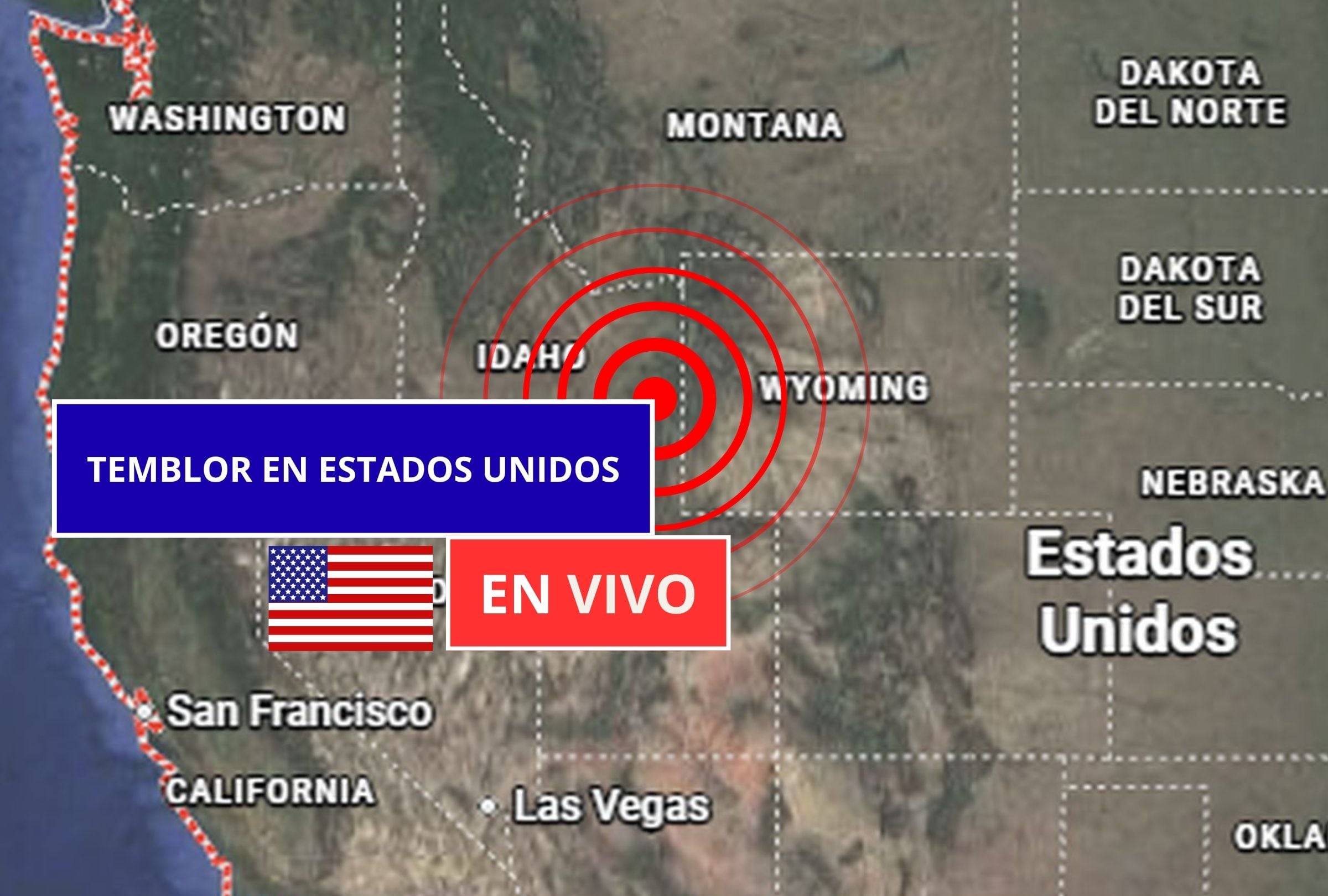 Sigue el reporte oficial del Servicio Geológico de Estados Unidos (USGS, por sus siglas en inglés) sobre los últimos temblores registrados en EE.UU. hoy, 9 de septiembre de 2026. (Imagen creada con foto de Google Maps para Gestión Mix)