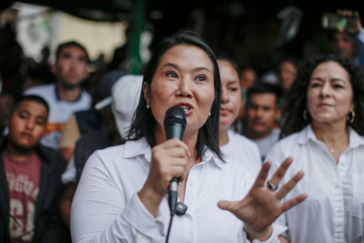 Keiko Fujimori indicó que Fuerza Popular cuenta con copias de todas las actas electorales a nivel nacional. Foto: GEC.