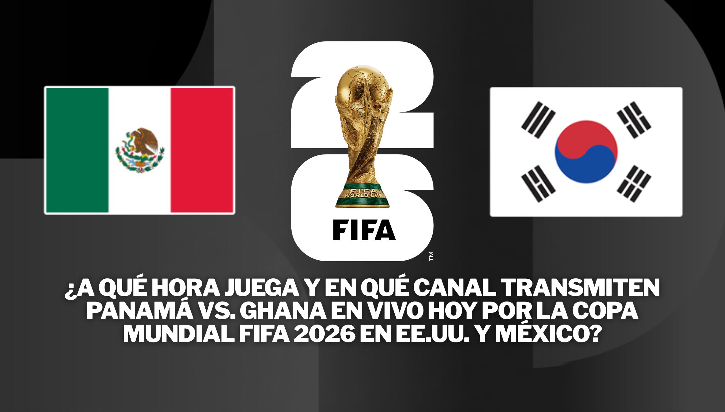 El tricolor sale a buscar la clasificación en la Copa Mundial FIFA 2026. Verifique a qué hora juega y en qué canal transmiten México vs. Corea del Sur en vivo hoy por la jornada del Grupo A en TV online. | Crédito: fifa.com / Composición Gestión Mix