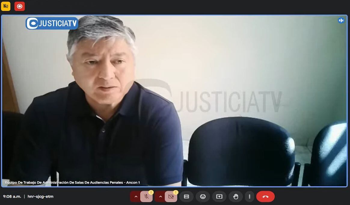 Mateo Castañeda cumple una orden de 24 meses de prisión preventiva desde noviembre. (Foto: JusticiaTV)