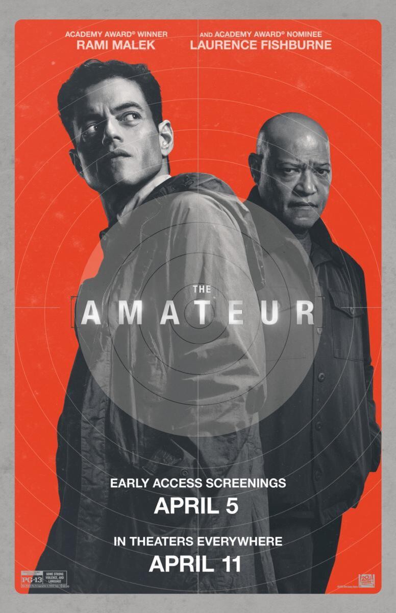 El póster de "The Amateur", película del director James Hawes que se desarrolla a lo largo de 123 minutos de metraje (Foto: 20th Century Studios)