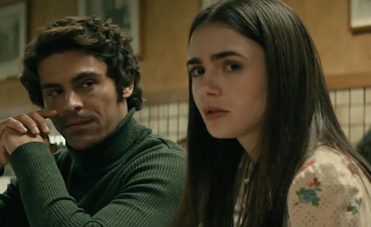 Zac Efron interpreta a Ted Bundy y Lily Collins interpreta a Elizabeth Kloepfer en la película "Extremadamente cruel, malvado y perverso" de 2019 (Foto: Netflix)