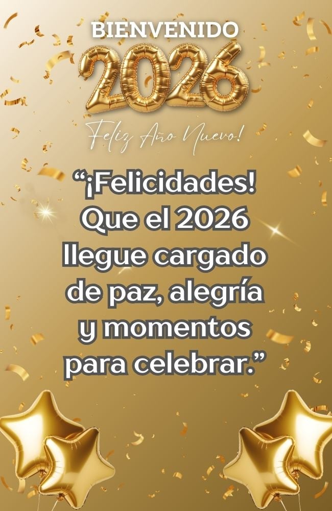 ESTADOS UNIDOS, 31/12/2025.- Brindo por un Año Nuevo lleno de salud, amor y metas alcanzadas. ¡Felicidades! FOTO DE CANVA.COM