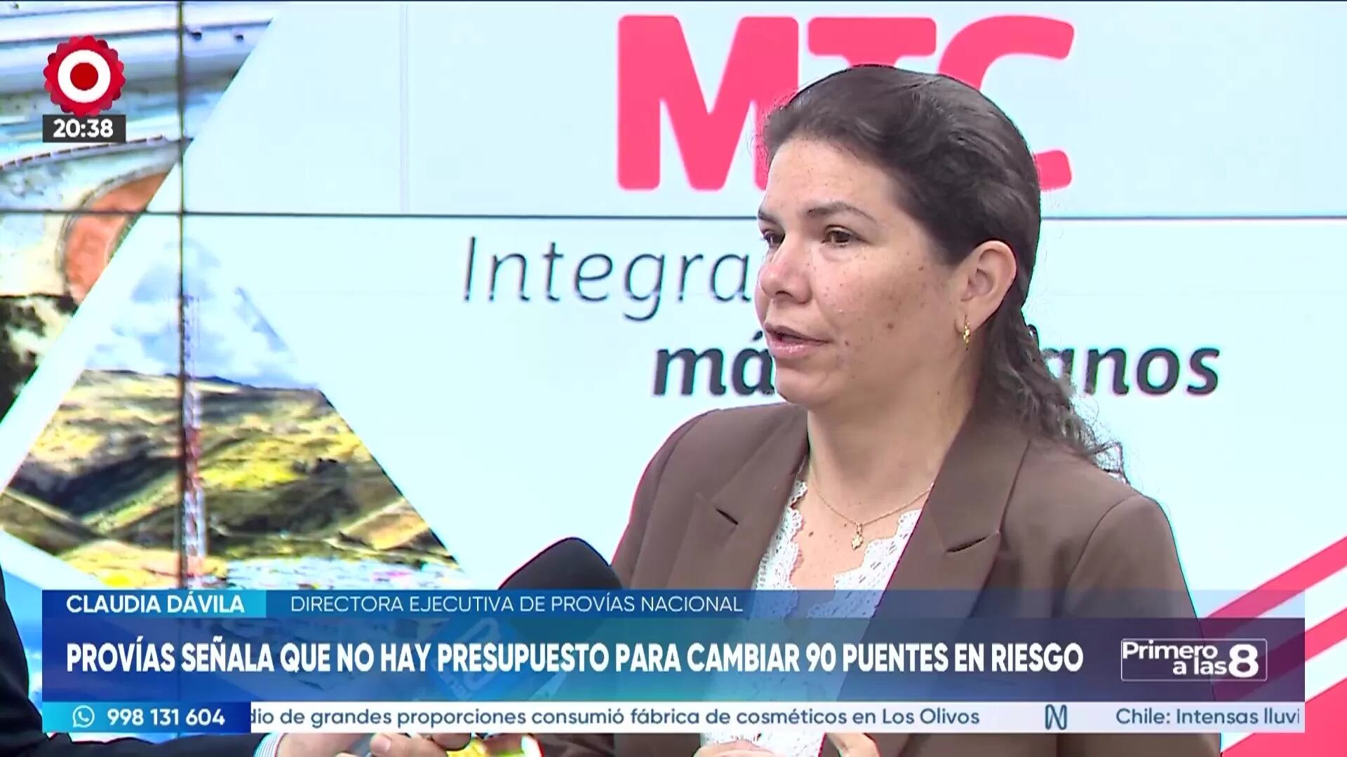 La entidad, ante este escenario, propuso una medida temporal que incluye intervenciones físicas focalizadas para asegurar la estabilidad de los pasos vehiculares. Foto: Canal N
