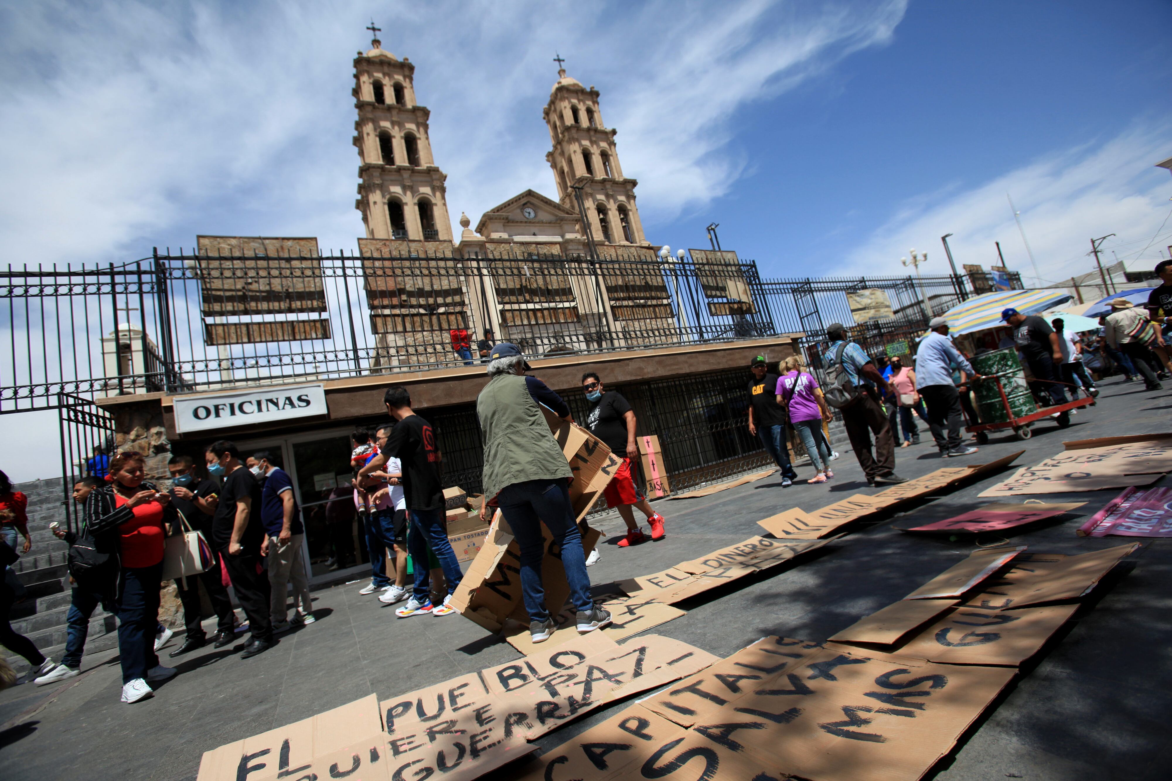 Protesta por la desaparición de mujeres en Ciudad Juárez, Chihuahua (Foto: México)