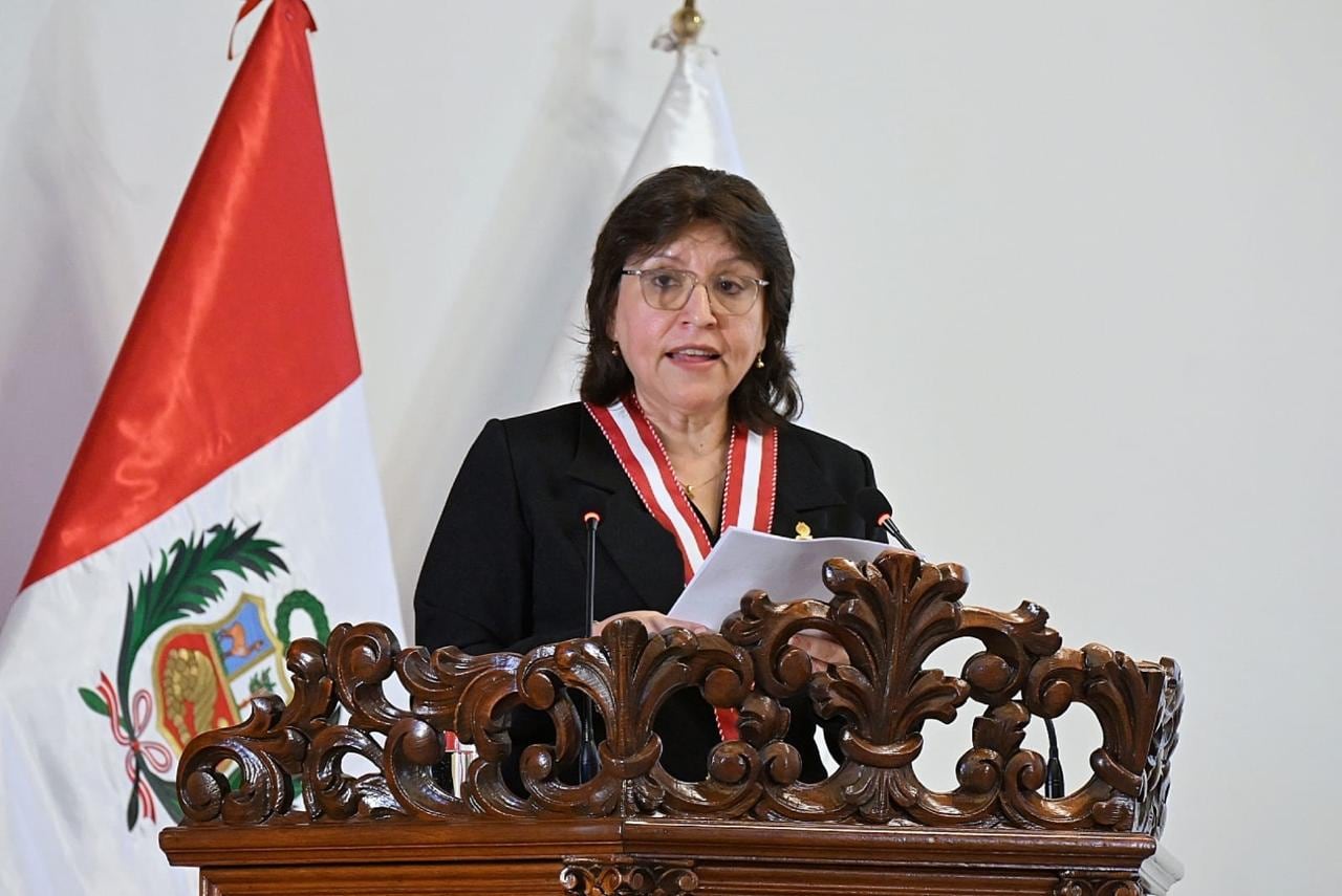 La fiscal de la Nación, Delia Espinoza, cuestionó la promulgación de la ley que sanciona a jueces y fiscales que dispongan la libertad de personas detenidas en flagrancia. Foto: Difusión.