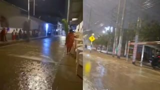 Piura: Lluvias de fuerte intesidad se registran en diversas partes de la región