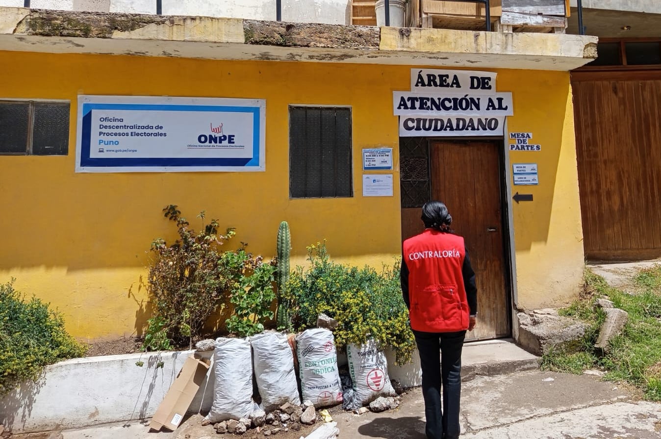 Contraloría sobre inspección de la ODPE. Foto: Contraloría