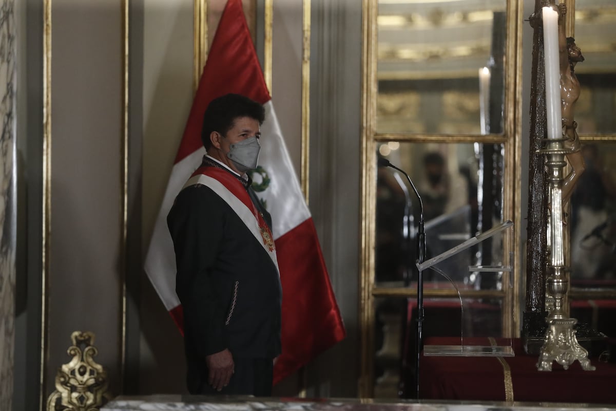 El presidente Pedro Castillo tomó juramento a su cuarto Gabinete Ministerial el martes 8 de febrero en Palacio de Gobierno. Foto: GEC