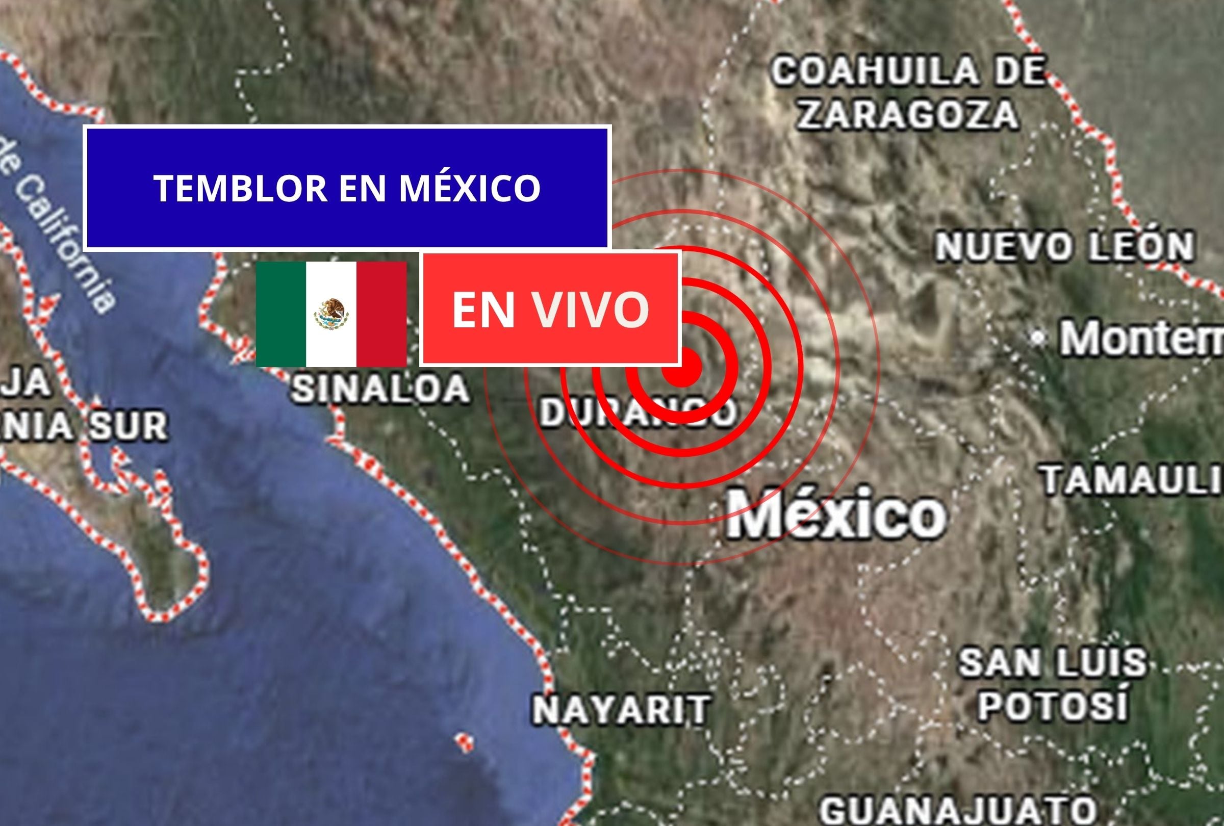 Sigue el reporte oficial del Servicio Sismológico Nacional (SSN) sobre los últimos temblores registrados en México hoy, martes 07 de julio de 2026. (Imagen creada con foto de Google Maps para Gestión Mix)