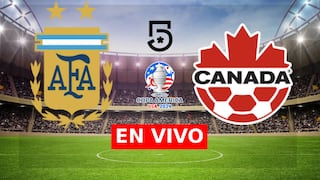 Canal 5 televisó el partido Argentina 2-0 Canadá (20/06/2024)