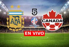Canal 5 televisó el partido Argentina 2-0 Canadá (20/06/2024)