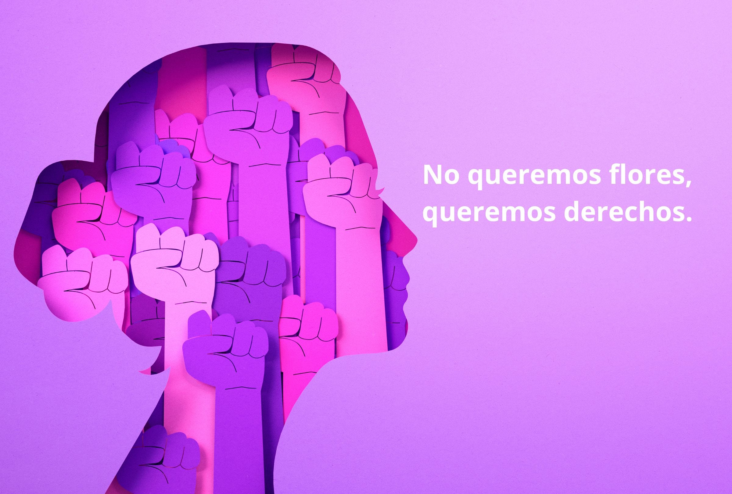 No queremos flores, queremos derechos. (Foto: Composición Mag)