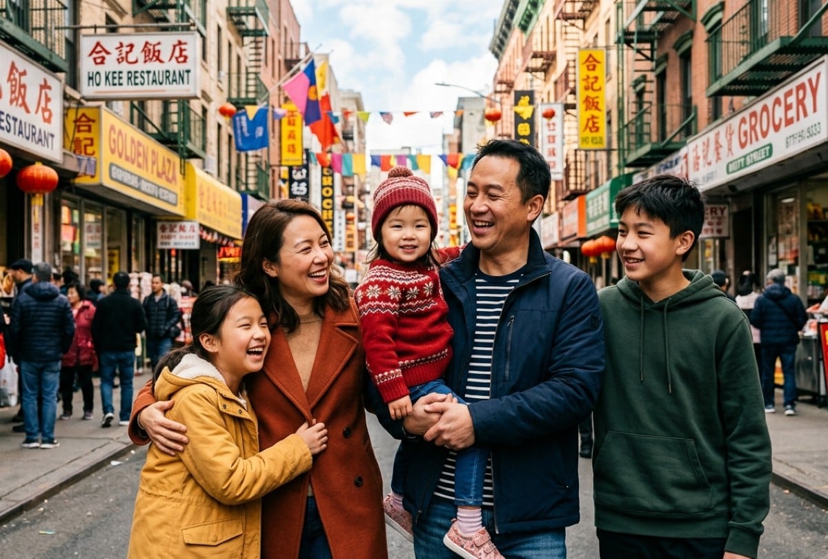 En EE.UU., los apellidos asiáticos crecen con fuerza, reflejando el rápido aumento de esta comunidad en las últimas décadas. | Crédito: Imagen creada por Gestión Mix usando Gemini