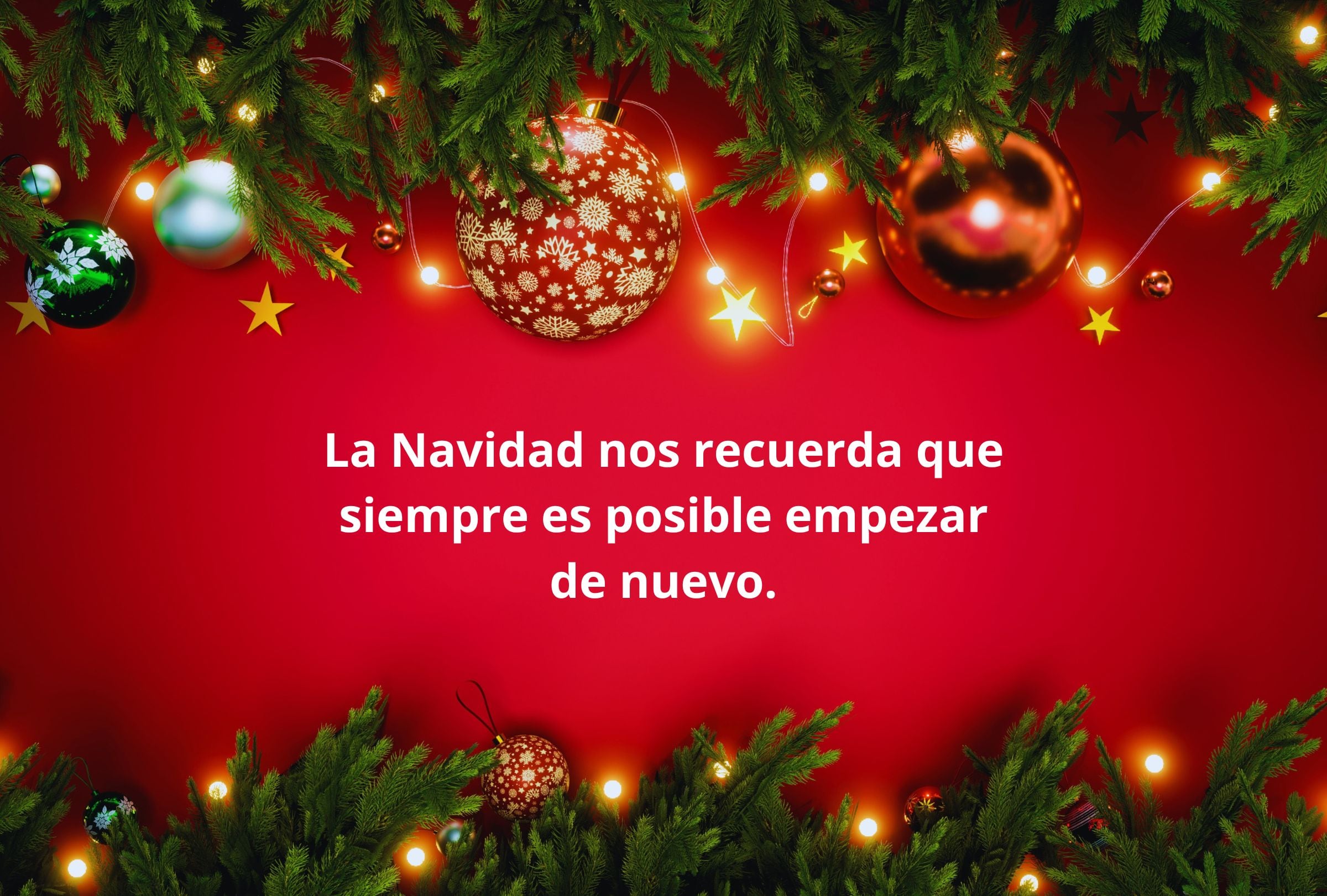La Navidad nos recuerda que siempre es posible empezar de nuevo. (Foto: Composición Gestión Mix)